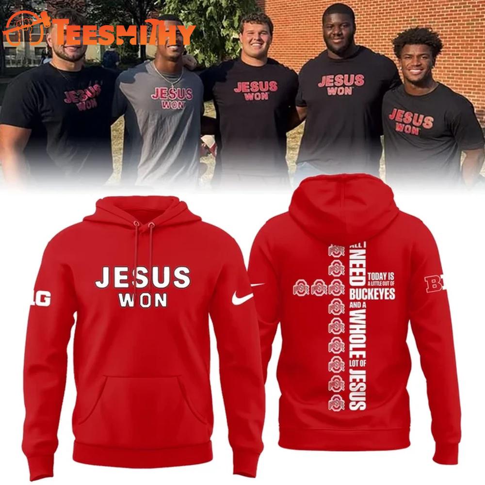 JESUS WON Ohio State Football 2025 Limited Edition Hoodie