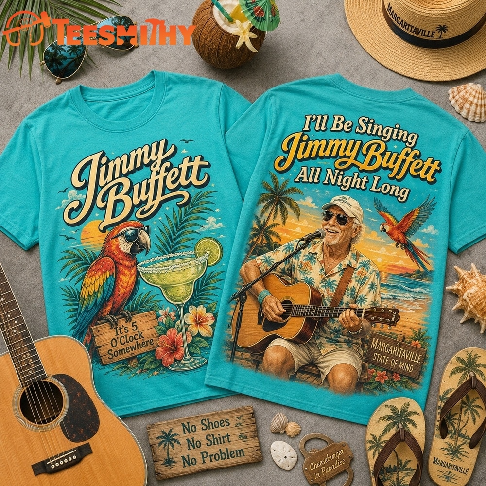 Jimmy Buffett All Night Long 3D Graphic Shirt
