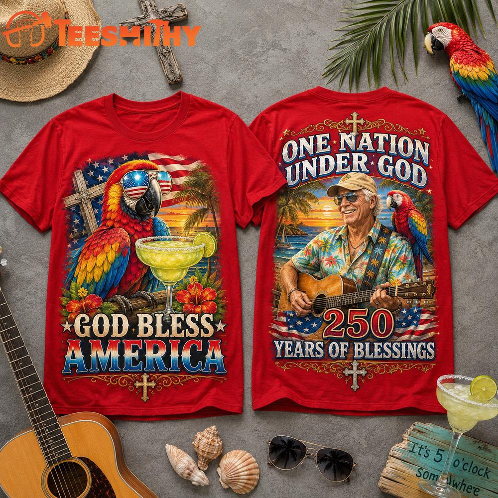 Jimmy Buffett God Bless America 3D Shirt