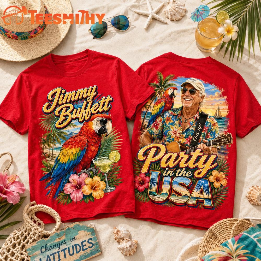 Jimmy Buffett Party In USA New Design 3D Shirt