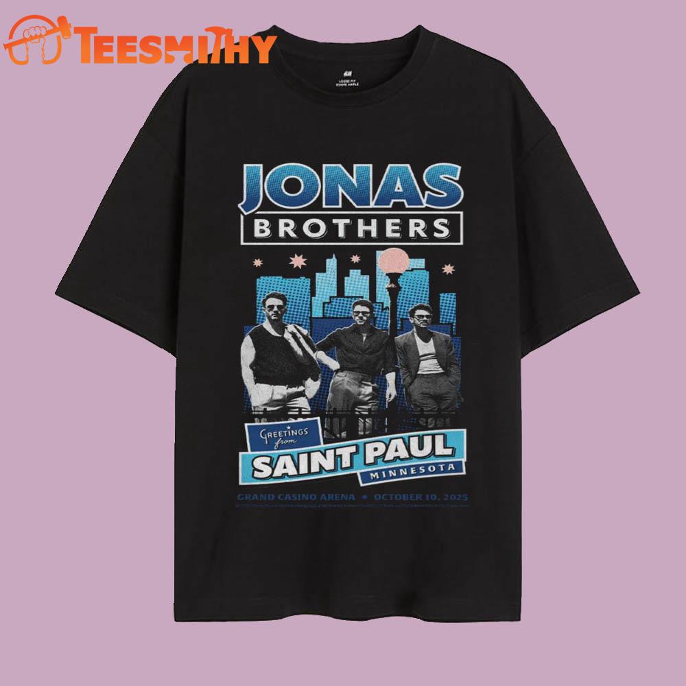 Jonas Brothers October 10 2025 St. Paul Minnesota T Shirt Jonas Brothers October 10 2025 St. Paul Minnesota T Shirt