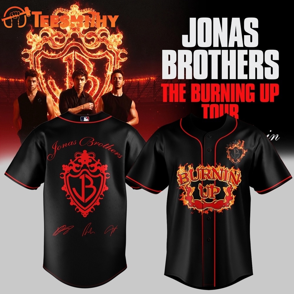 Jonas Brothers The Burning Up Tour 2026 Baseball Jersey
