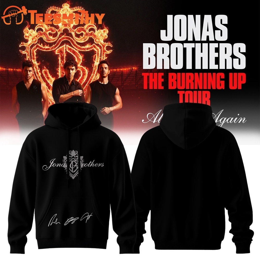 Jonas Brothers The Burning Up Tour 2026 Signature Hoodie