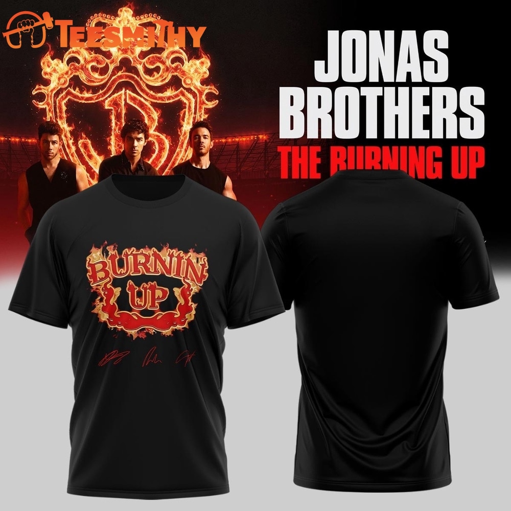 Jonas Brothers The Burning Up Tour 2026 T Shirt
