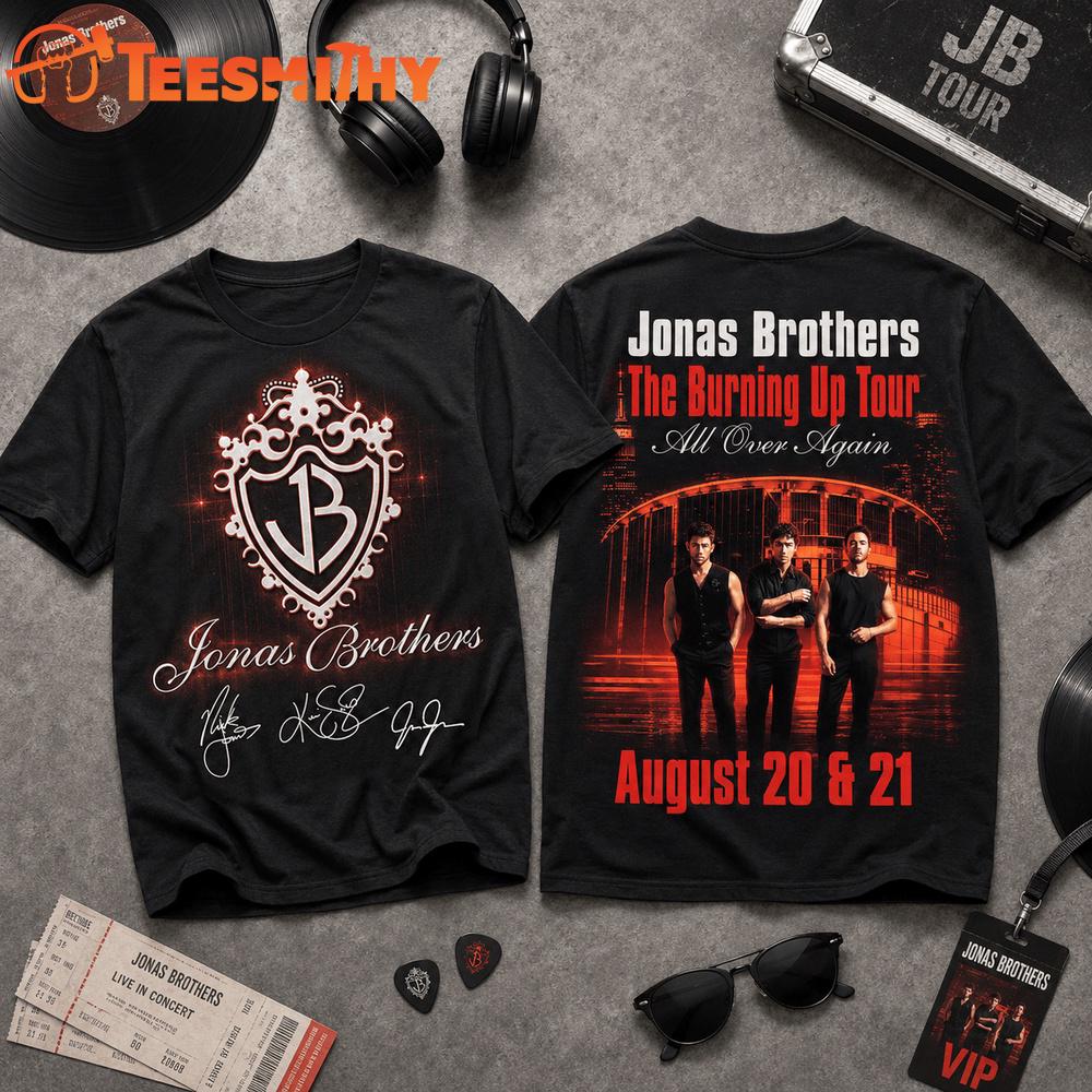 Jonas Brothers The Burning Up Tour 2026 T Shirt