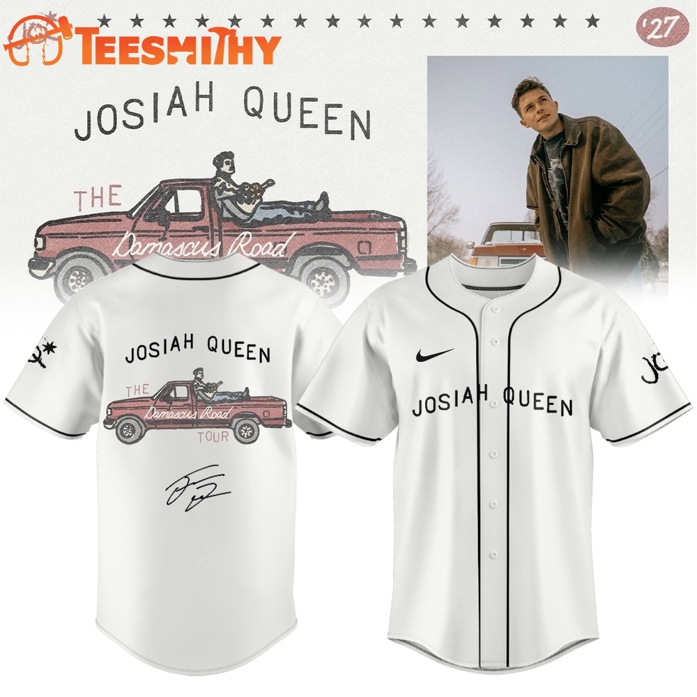 Josiah Queen Damascus Road Tour 2027 Signature White Baseball Jersey