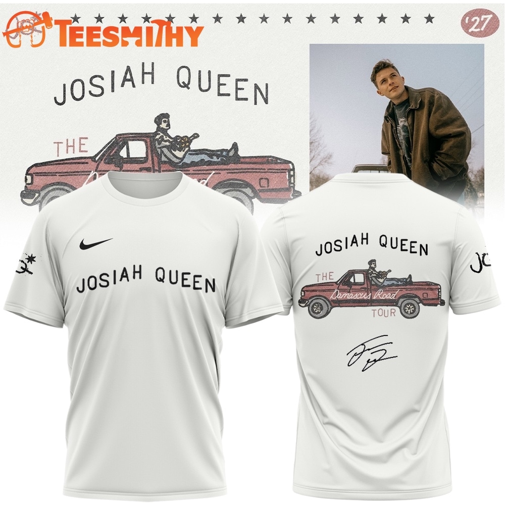 Josiah Queen Damascus Road Tour 2027 Signature White T Shirt
