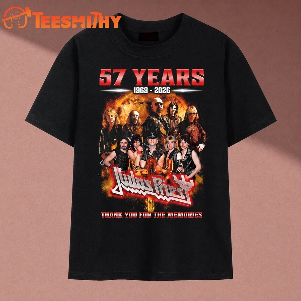 Judas Priest 57 Years 1969 2026 Thank You For The Memories T Shirt