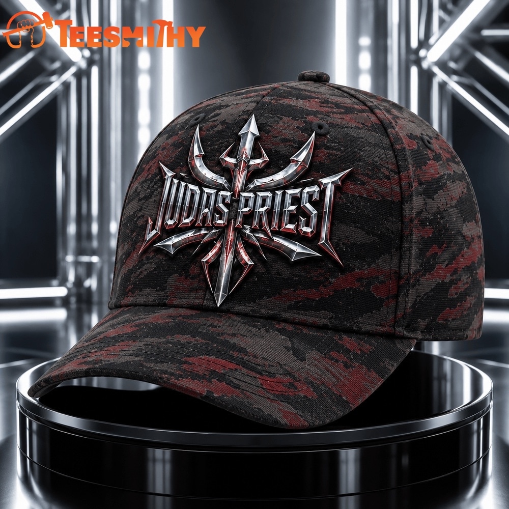 Judas Priest Steel Trident Camo Classic Cap