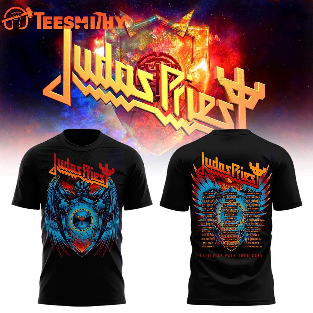 Judas Priest The Shield of Pain Tour 2025 Limited 3D Shirt