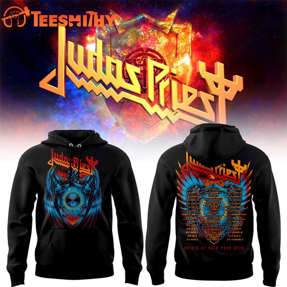 Judas Priest The Shield of Pain Tour 2025 Limited Hoodie
