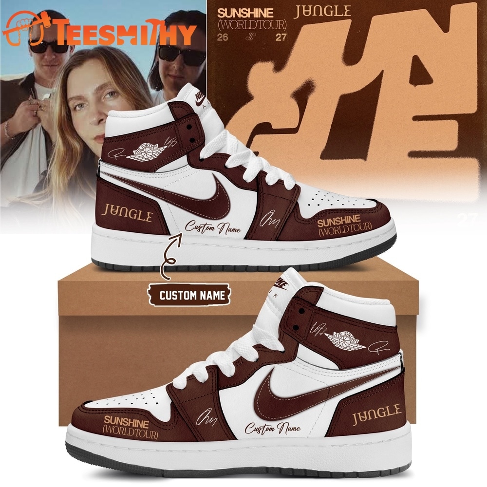 Jungle Sunshine World Tour 2026 27 Limited Edition Signature Red Air Jordan 1 Hightop Shoes