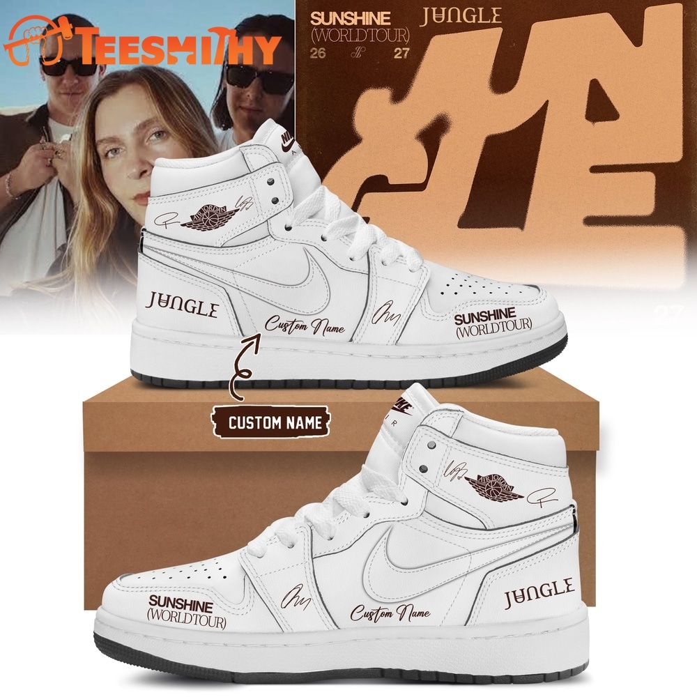 Jungle Sunshine World Tour 2026 27 Limited Edition Signature White Air Jordan 1 Hightop Shoes