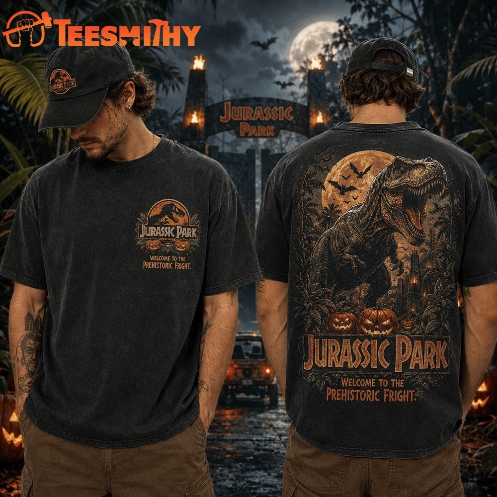 Jurassic Park Halloween Welcome to the Prehistoric Fright 2026 3D Shirt