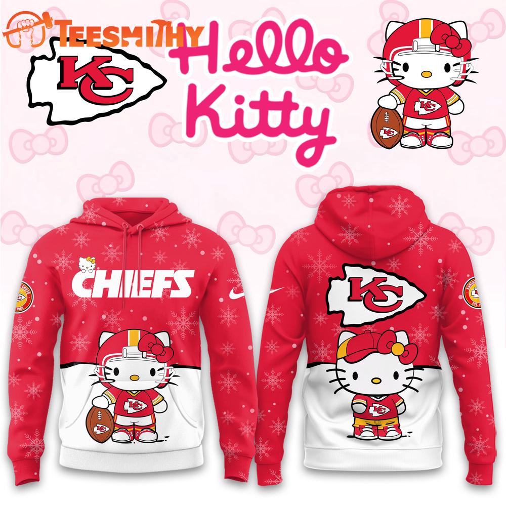 Kansas City Chiefs 2025 Football Christmas Hello Kitty Hoodie Shirt