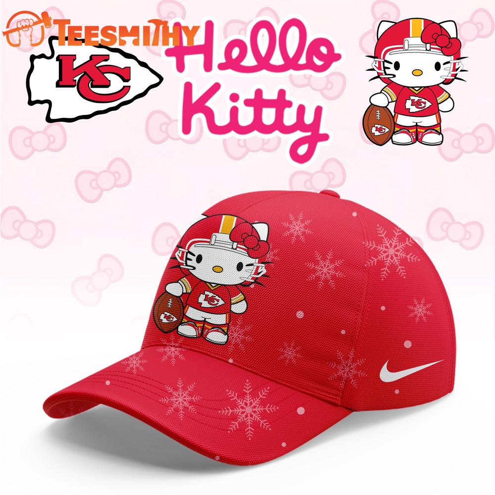 Kansas City Chiefs 2025 Football Christmas Hello Kitty Limited Cap Kansas City Chiefs 2025 Football Christmas Hello Kitty Limited Cap