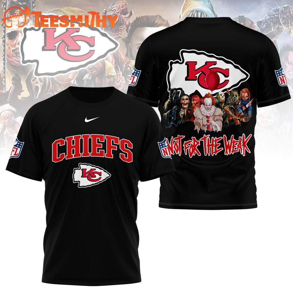 Kansas City Chiefs 2025 NFL Not For The Weak Halloween All Over Print Shirt Kansas City Chiefs 2025 NFL Not For The Weak Halloween All Over Print Shirt