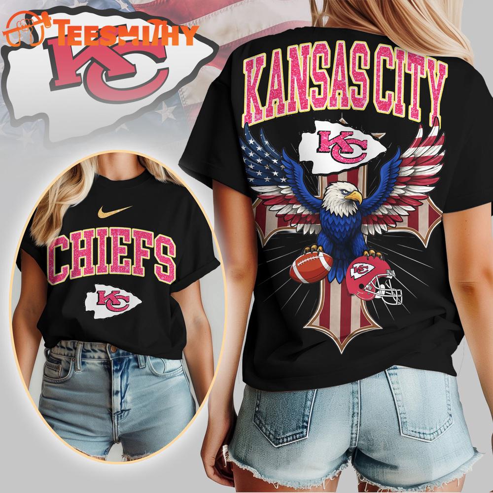 Kansas City Chiefs 2026 NFL Freedom Eagle All Over Print Shirt