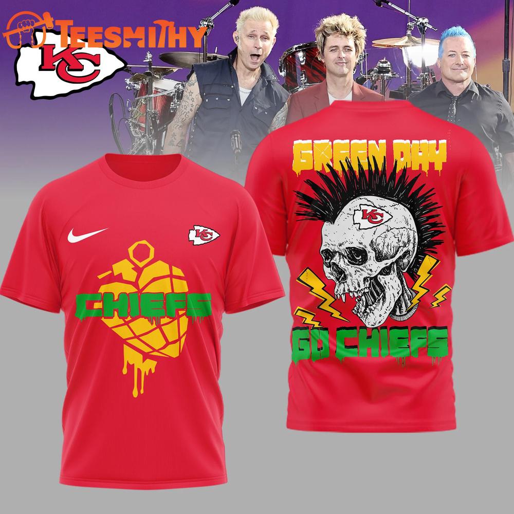 Kansas City Chiefs 2026 NFL Green Day Football Unisex 3D Shirt