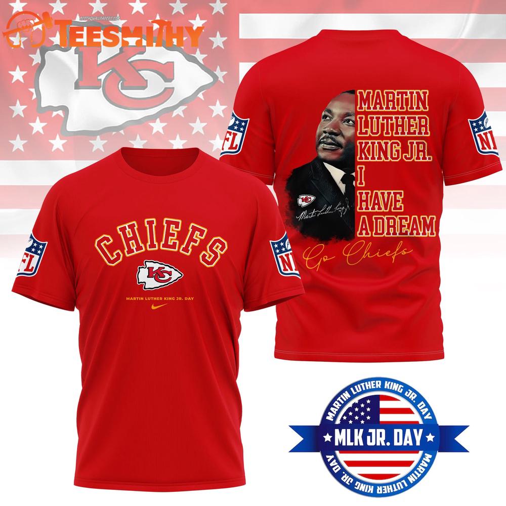 Kansas City Chiefs 2026 NFL Martin Luther King JR. Day 3D Shirt