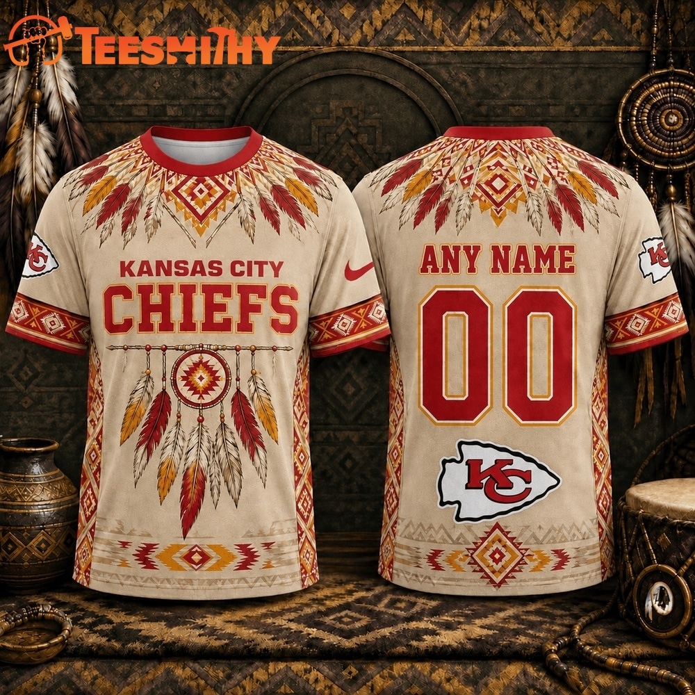 Kansas City Chiefs 2026 NFL Native American Heritage 3D Shirt