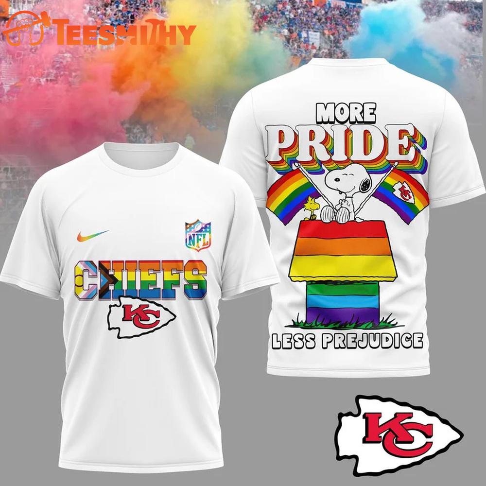 Kansas City Chiefs 2026 NFL Snoopy Pride Month 3D T-Shirt