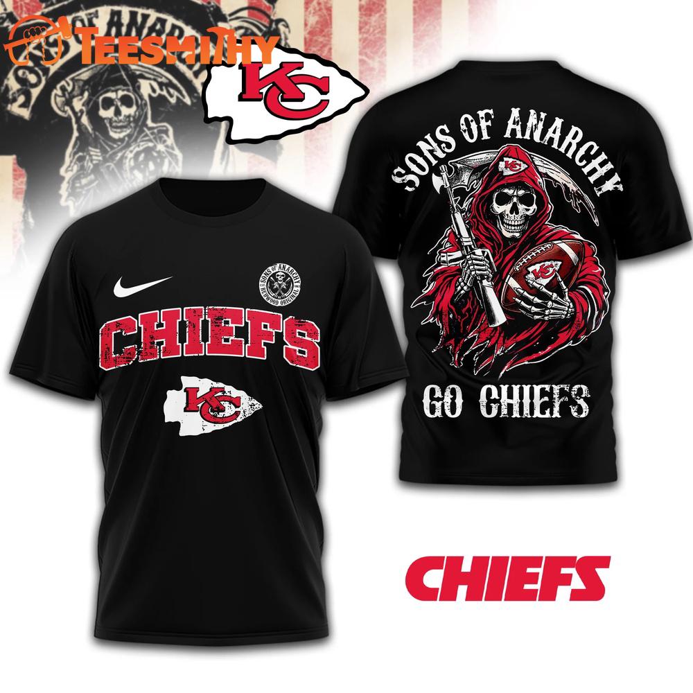 Kansas City Chiefs 2026 NFL Sons of Anarchy 3D T Shirt