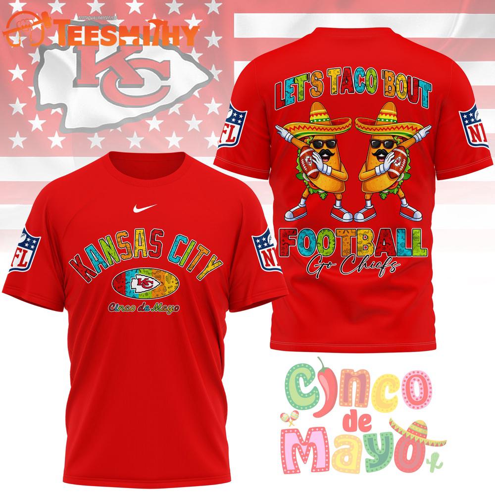 Kansas City Chiefs 2026 NFL Taco Cinco de Mayo New Design 3D Shirt