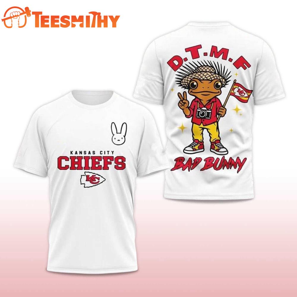 Kansas City Chiefs Football Bad Bunny 2026 Super Bowl LX Limited Edition 3D Shirt