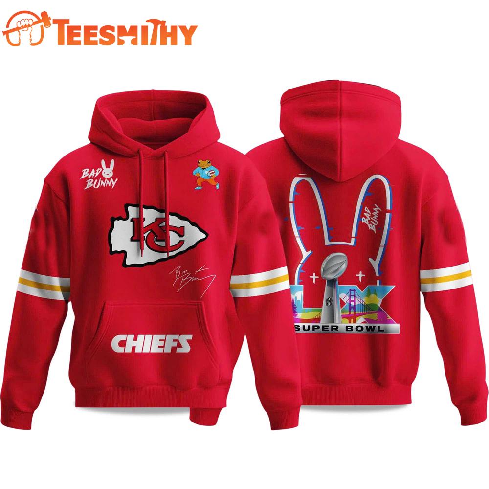Kansas City Chiefs NFL Bad Bunny Super Bowl LX 2025 2026 Hoodie Shirt