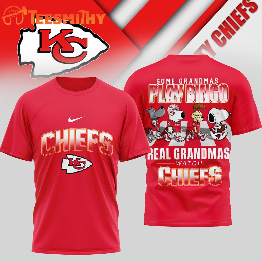 Kansas City Chiefs NFL Cartoon Prime Time New Design 3D Shirt