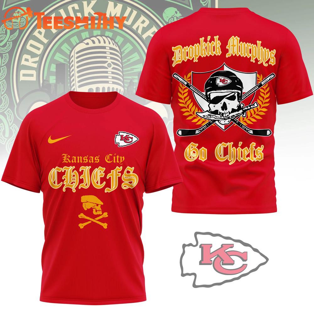 Kansas City Chiefs NFL Dropkick Murphys Fan 3D T Shirt
