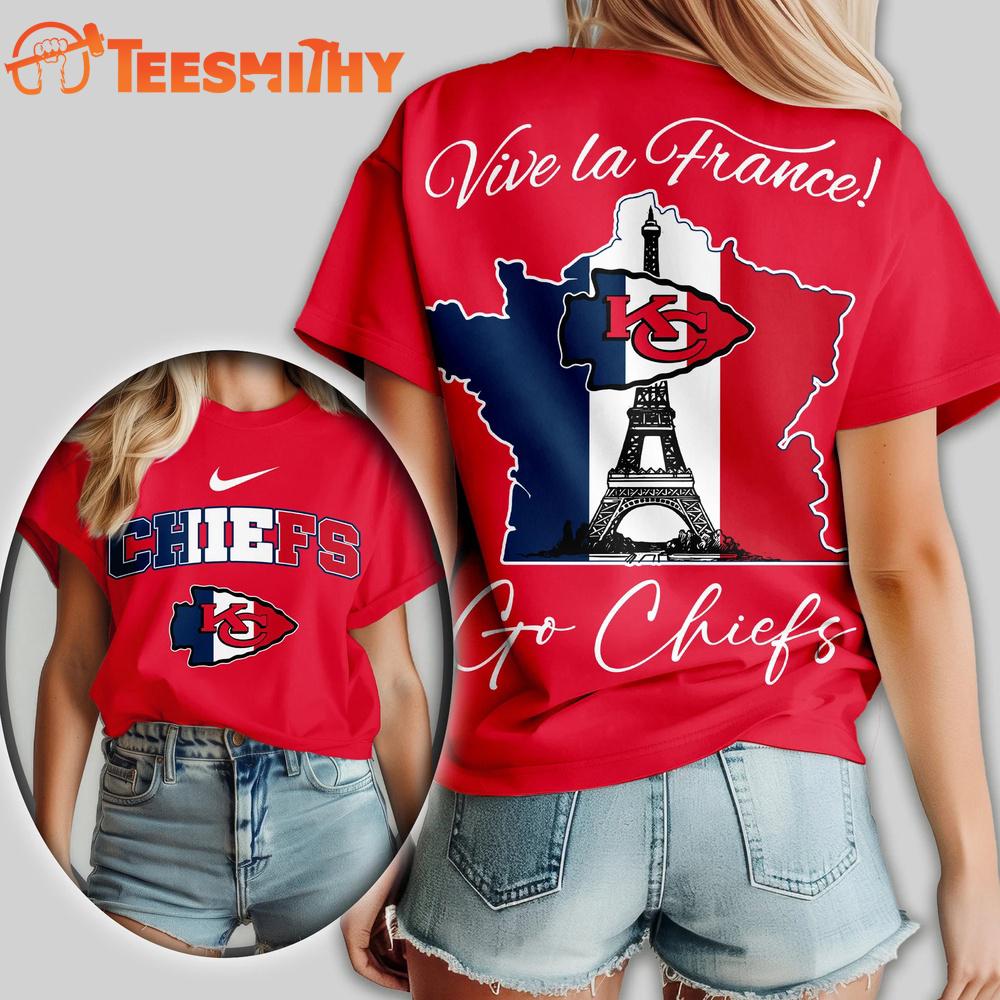 Kansas City Chiefs NFL France All Over Print T Shirt