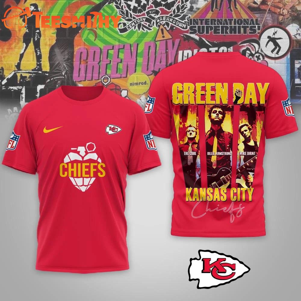 Kansas City Chiefs NFL Green Day x Super Bowl LX Special Edition 3D Shirt