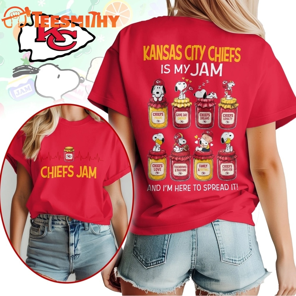 Kansas City Chiefs NFL Jam Snoopy Peanuts Football Fan 3D Shirt