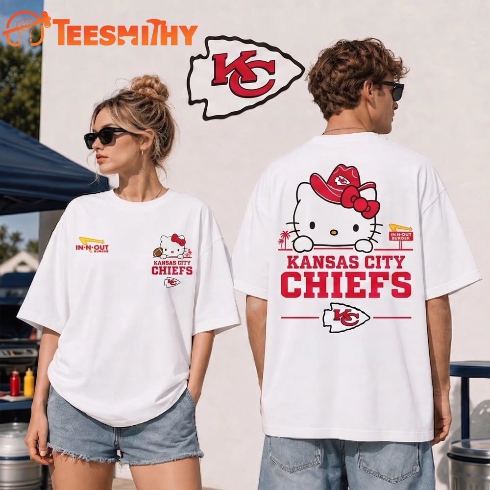 Kansas City Chiefs NFL Kitty Burger Game Day Unisex 3D Shirt