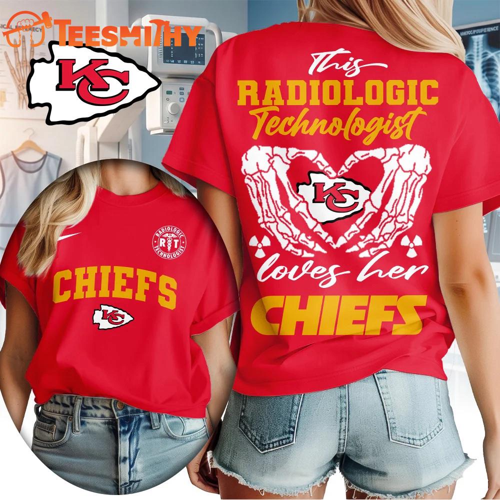 Kansas City Chiefs NFL Radiology Technologist All Over Print T Shirt