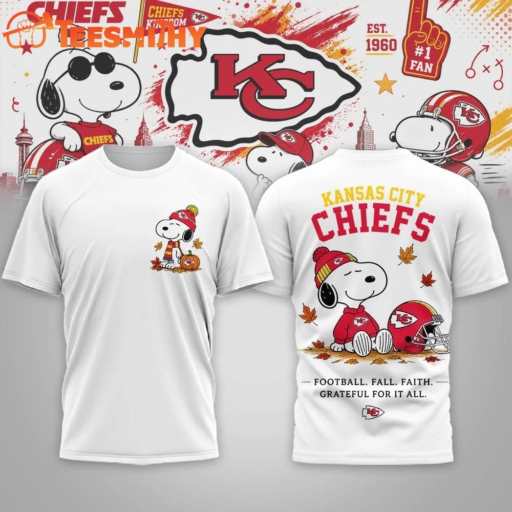 Kansas City Chiefs NFL Snoopy Fall Game Day Beagle 3D Shirt