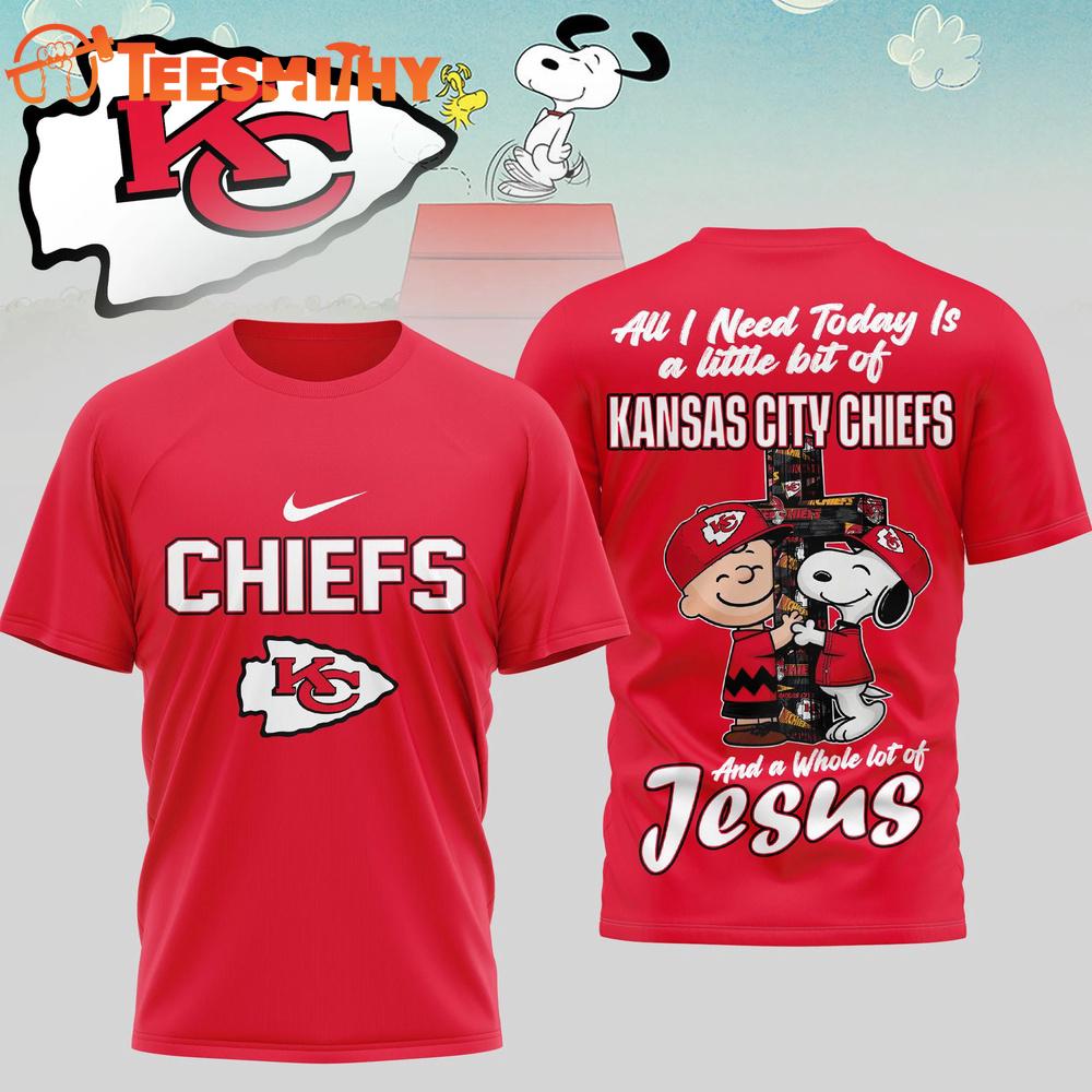 Kansas City Chiefs NFL Snoopy Peanuts League Blessing 3D Shirt