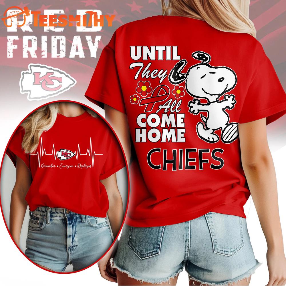 Kansas City Chiefs NFL Snoopy Red Friday Unisex 3D Shirt