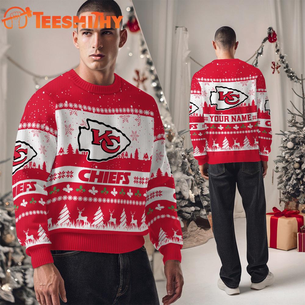 Kansas City Chiefs NFL Snow Ugly Christmas Sweater Kansas City Chiefs NFL Snow Ugly Christmas Sweater