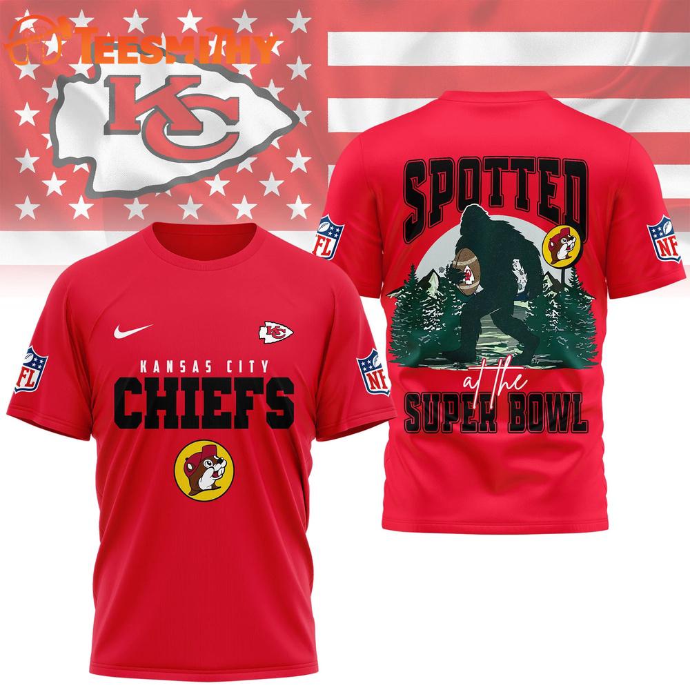 Kansas City Chiefs NFL Spotted at the Super Bowl 3D Shirt