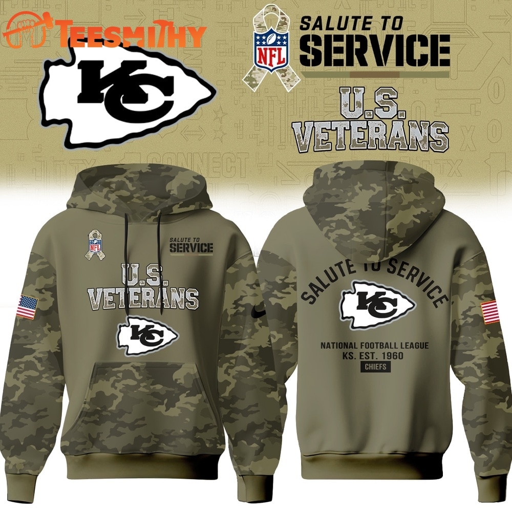 Kansas City Chiefs NFL US Veterans Salute To Service 2026 Hoodie Shirt