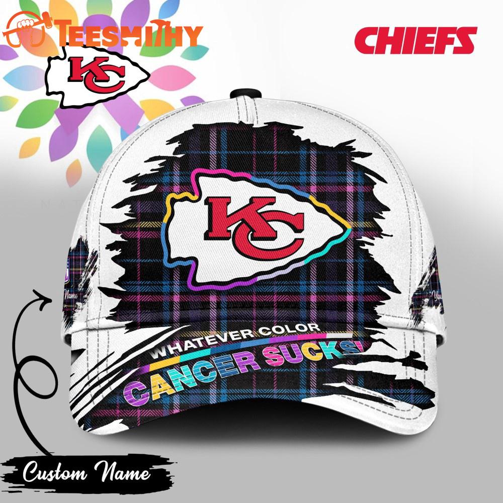 Kansas City Chiefs NFL Whatever Color Cancer Sucks Classic Cap Kansas City Chiefs NFL Whatever Color Cancer Sucks Classic Cap