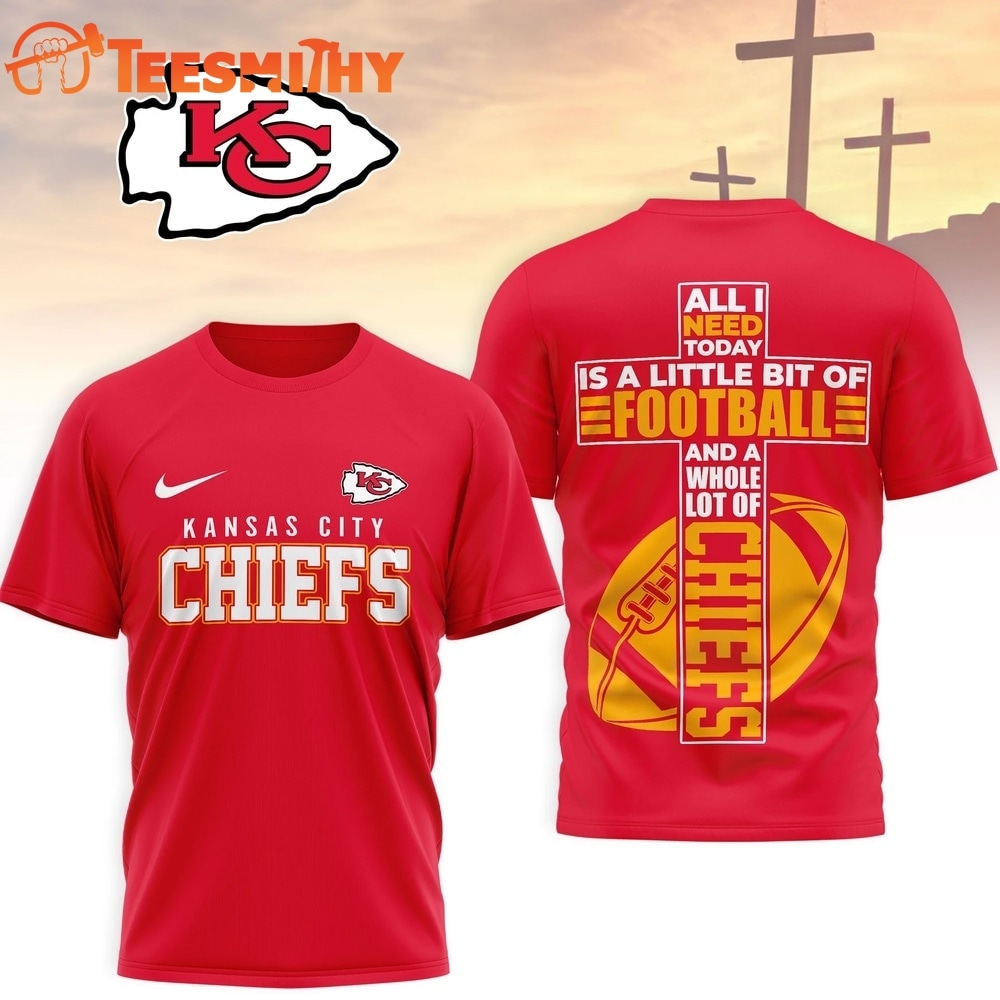 Kansas City Chiefs NFL Whole Lot of Football Christian Cross 3D Shirt