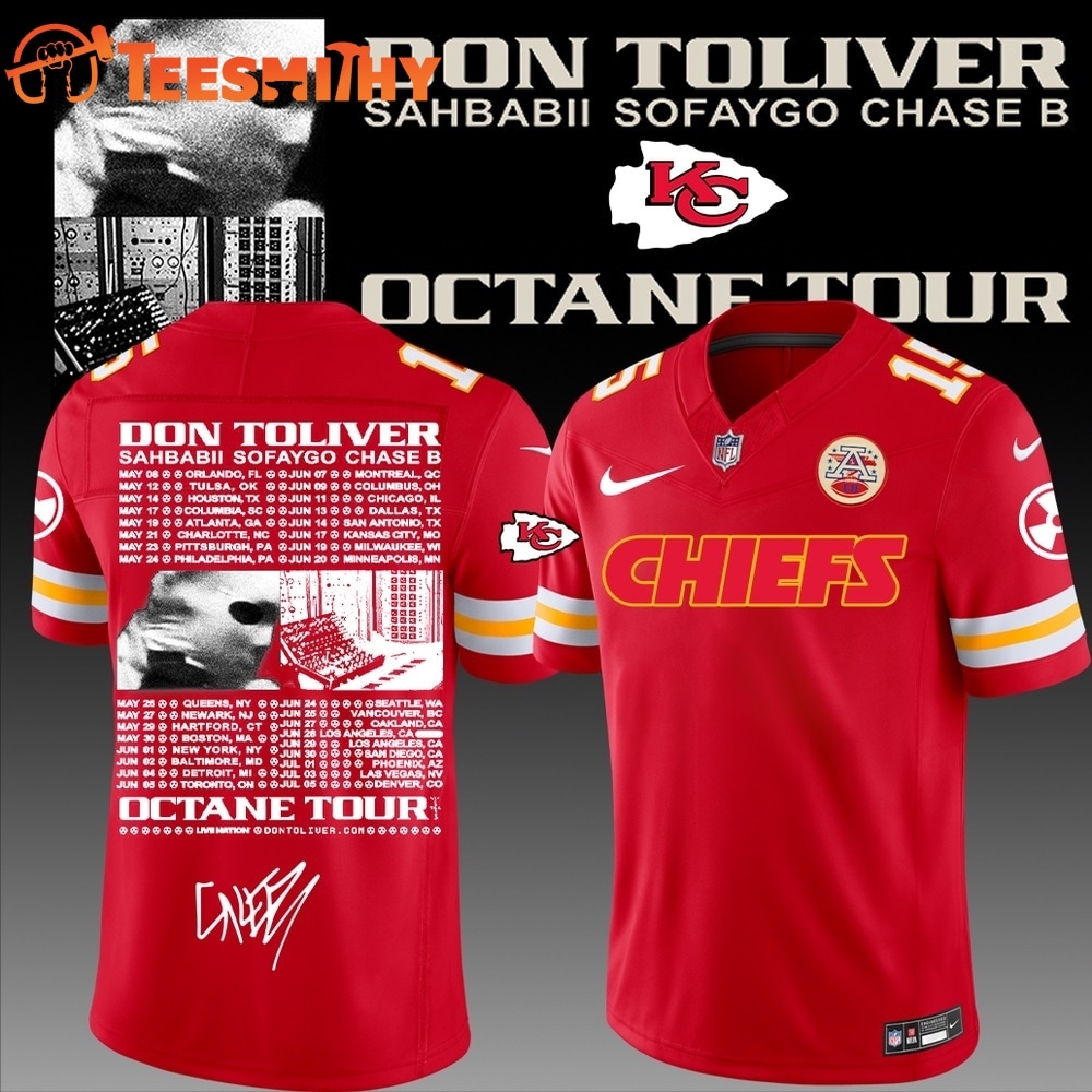 Kansas City Chiefs x Don Toliver Octane Tour Football Jersey