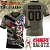 Kansas City Chiefs x Firefighter Appreciation Night Custom Football Jersey Kansas City Chiefs x Firefighter Appreciation Night Custom Football Jersey