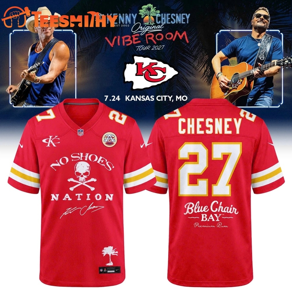 Kansas City Chiefs x Kenny Chesney The Original Vibe Room Tour 2027 Football Jersey