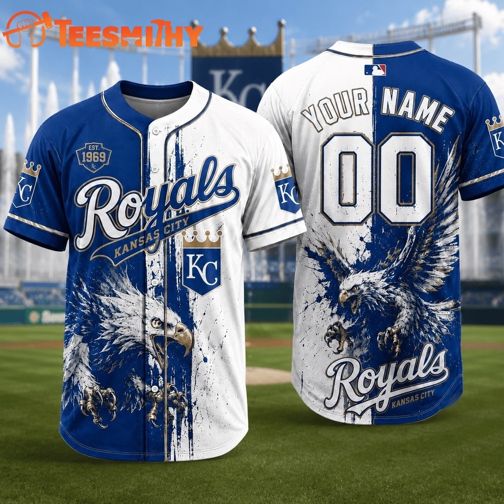Kansas City Royals 2026 MLB Eagle America Personalized Baseball Jersey