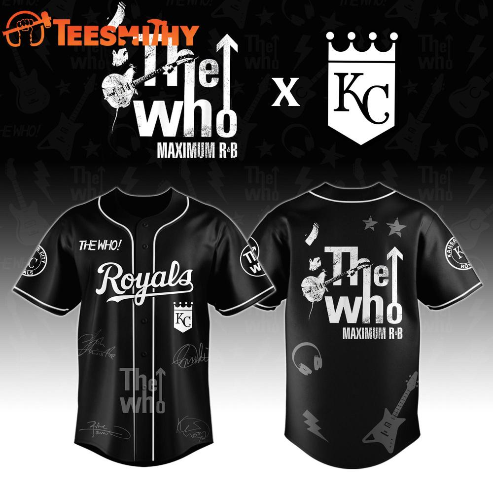 Kansas City Royals The Who The Song Is Over North American Farewell Tour Baseball Jersey